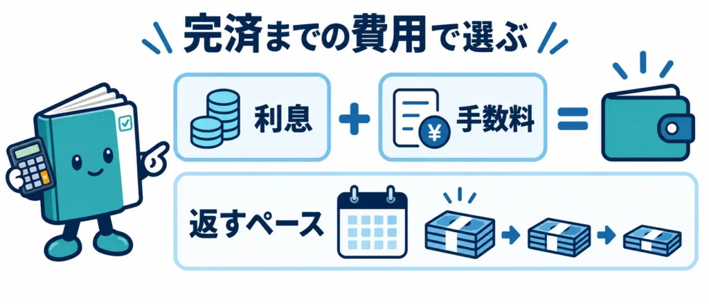 カードローンの総支払額は無利息の起算日と返済ペースで変わる